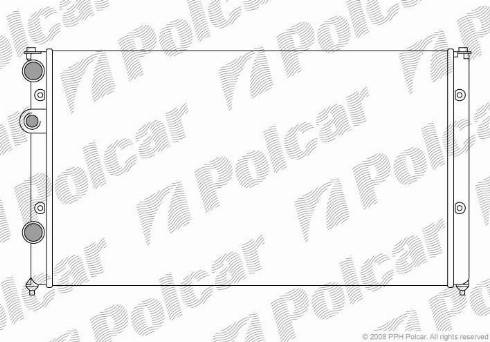 Polcar 9524084X - Радіатор, охолодження двигуна autozip.com.ua