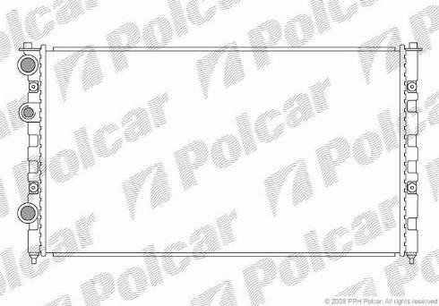 Polcar 952408-4 - Радіатор, охолодження двигуна autozip.com.ua