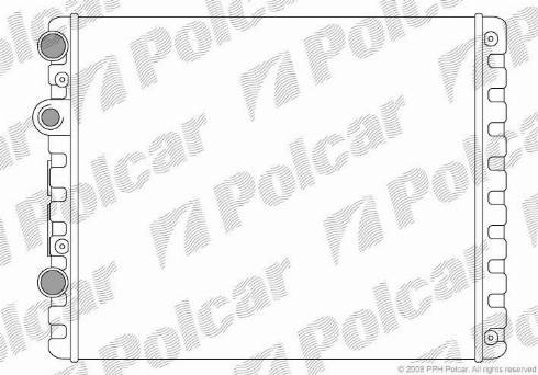 Polcar 9524081X - Радіатор, охолодження двигуна autozip.com.ua