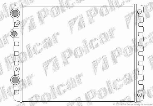 Polcar 952408-1 - Радіатор, охолодження двигуна autozip.com.ua