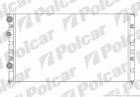 Polcar 952408-8 - Радіатор, охолодження двигуна autozip.com.ua