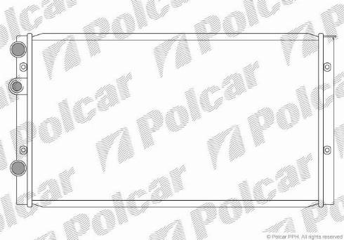 Polcar 9524083X - Радіатор, охолодження двигуна autozip.com.ua