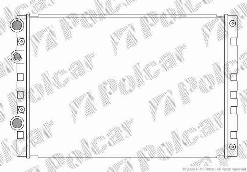 Polcar 952408-2 - Радіатор, охолодження двигуна autozip.com.ua
