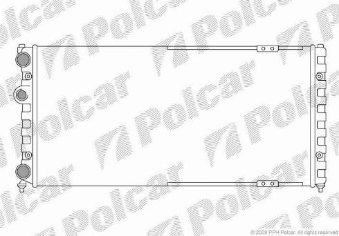 Polcar 952408-7 - Радіатор, охолодження двигуна autozip.com.ua