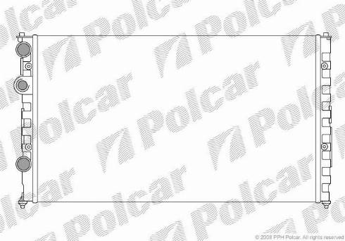 Polcar 952408A4 - Радіатор, охолодження двигуна autozip.com.ua