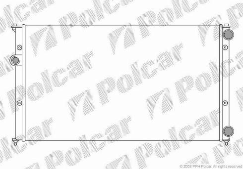 Polcar 952408A5 - Радіатор, охолодження двигуна autozip.com.ua
