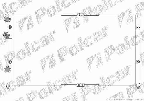 Polcar 952508-1 - Радіатор, охолодження двигуна autozip.com.ua