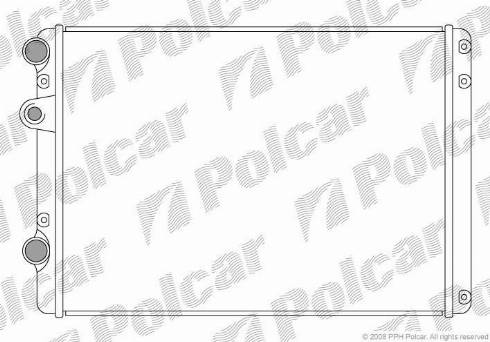 Polcar 9528081X - Радіатор, охолодження двигуна autozip.com.ua