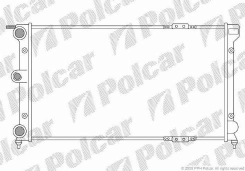 Polcar 952308-4 - Радіатор, охолодження двигуна autozip.com.ua