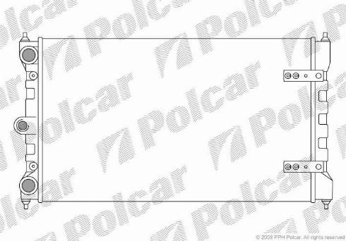 Polcar 952308-3 - Радіатор, охолодження двигуна autozip.com.ua