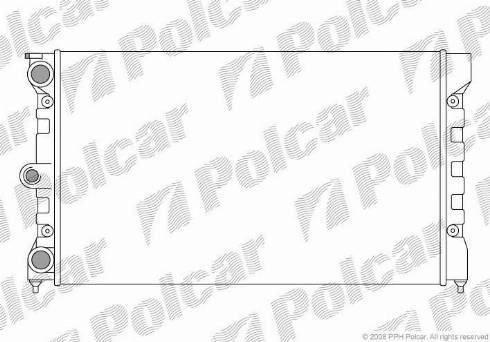 Polcar 952308-2 - Радіатор, охолодження двигуна autozip.com.ua