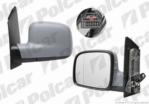 Polcar 9575515E - Зовнішнє дзеркало autozip.com.ua