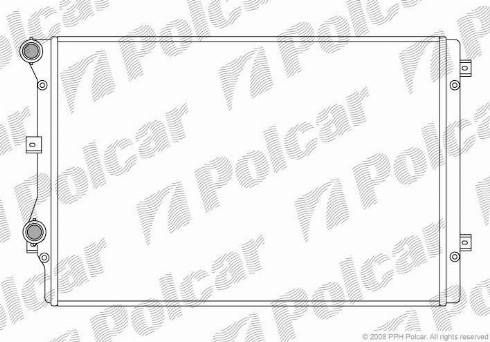 Polcar 957508-1 - Радіатор, охолодження двигуна autozip.com.ua