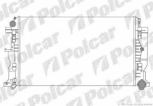 Polcar 9572083X - Радіатор, охолодження двигуна autozip.com.ua