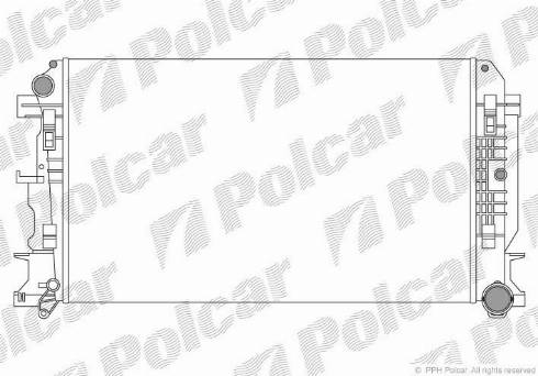 Polcar 957208-3 - Радіатор, охолодження двигуна autozip.com.ua