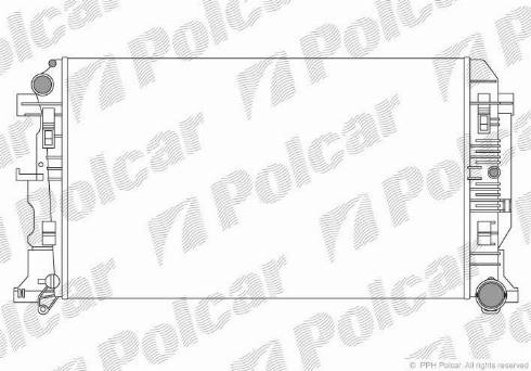 Polcar 9572082X - Радіатор, охолодження двигуна autozip.com.ua