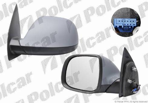 Polcar 95P1513M - Зовнішнє дзеркало autozip.com.ua