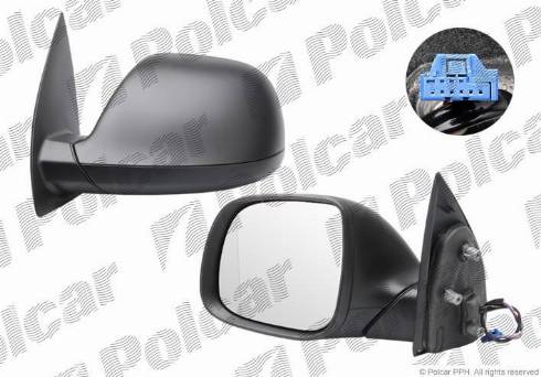 Polcar 95P1512M - Зовнішнє дзеркало autozip.com.ua