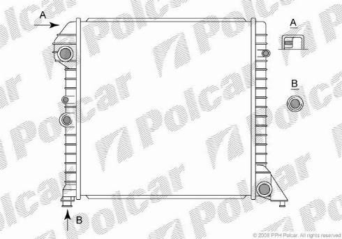 Polcar 904408-1 - Радіатор, охолодження двигуна autozip.com.ua