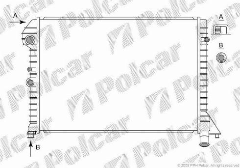 Polcar 904408-2 - Радіатор, охолодження двигуна autozip.com.ua