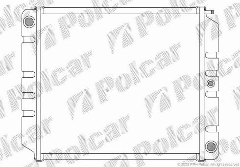 Polcar 900208-2 - Радіатор, охолодження двигуна autozip.com.ua