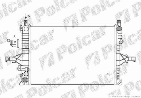 Polcar 908008-1 - Радіатор, охолодження двигуна autozip.com.ua