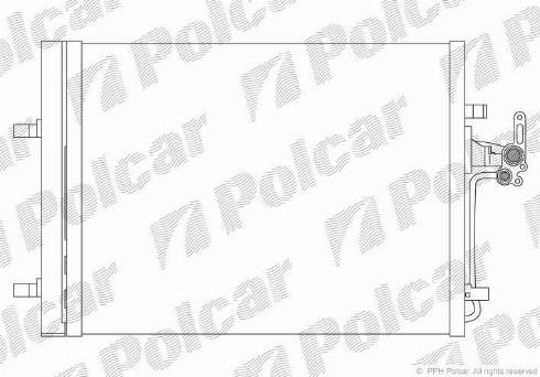 Polcar 9082K8C1 - Конденсатор, кондиціонер autozip.com.ua