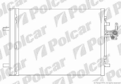 Polcar 9082K8C2 - Конденсатор, кондиціонер autozip.com.ua