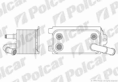 Polcar 9071L8-1 - Масляний радіатор, автоматична коробка передач autozip.com.ua