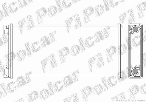 Polcar 4404N8-1 - Теплообмінник, опалення салону autozip.com.ua