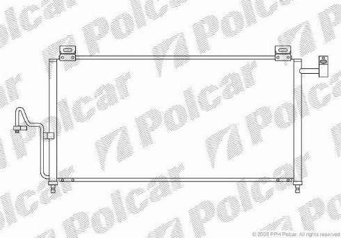 Polcar 4540K8C1 - Конденсатор, кондиціонер autozip.com.ua