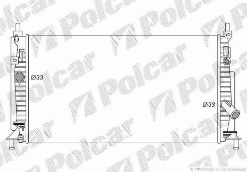 Polcar 454208-1 - Радіатор, охолодження двигуна autozip.com.ua