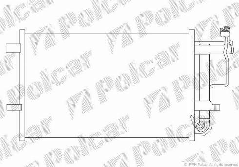 Polcar 4542K8C1 - Конденсатор, кондиціонер autozip.com.ua