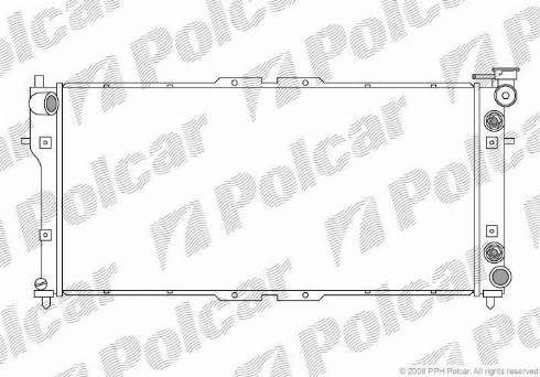 Polcar 451608-2 - Радіатор, охолодження двигуна autozip.com.ua