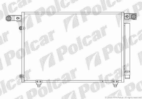 Polcar 4579K8C1 - Конденсатор, кондиціонер autozip.com.ua
