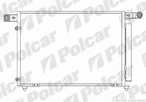 Polcar 4579K8C2 - Конденсатор, кондиціонер autozip.com.ua