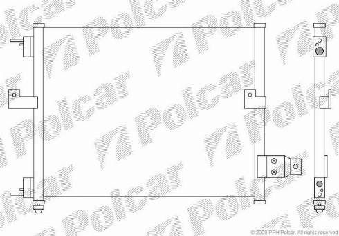 Polcar 4040K8C1 - Конденсатор, кондиціонер autozip.com.ua