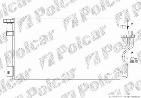 Polcar 4048K81X - Конденсатор, кондиціонер autozip.com.ua