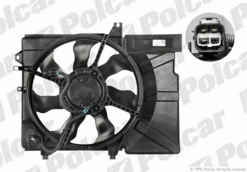 Polcar 404223W2 - Вентилятор, охолодження двигуна autozip.com.ua