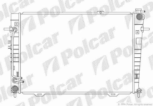 Polcar 4047084X - Радіатор, охолодження двигуна autozip.com.ua