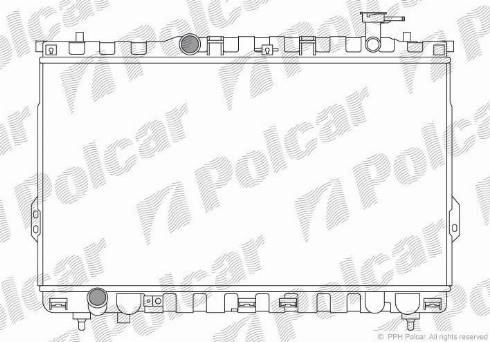 Polcar 4050081X - Радіатор, охолодження двигуна autozip.com.ua