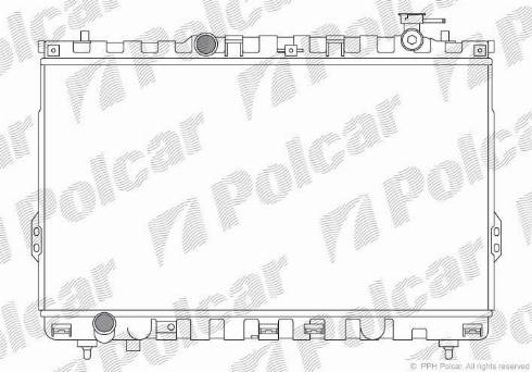 Polcar 405008-1 - Радіатор, охолодження двигуна autozip.com.ua