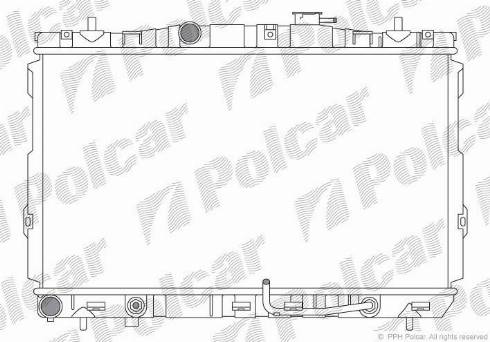 Polcar 4057081K - Радіатор, охолодження двигуна autozip.com.ua