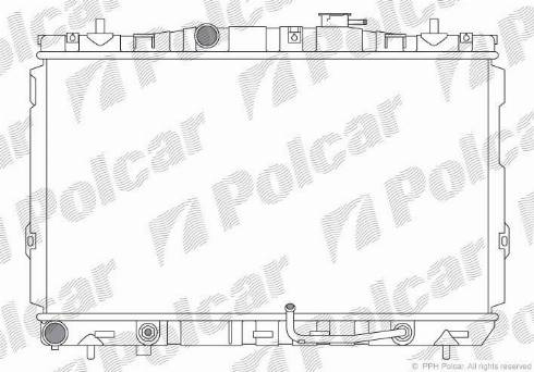 Polcar 405708-1 - Радіатор, охолодження двигуна autozip.com.ua