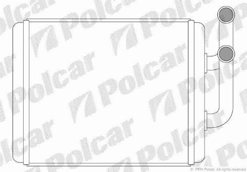 Polcar 4061N8-1 - Теплообмінник, опалення салону autozip.com.ua