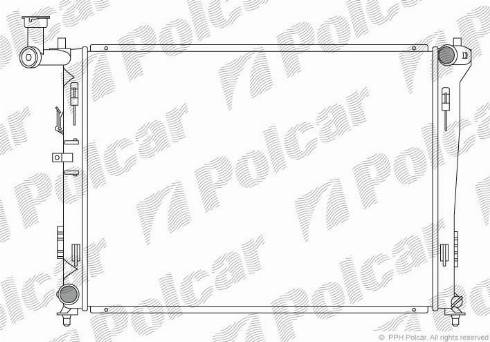 Polcar 401508-1 - Радіатор, охолодження двигуна autozip.com.ua
