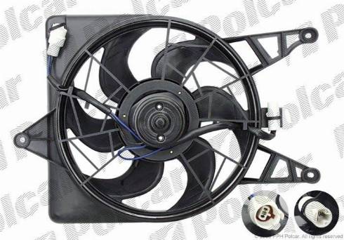 Polcar 401023W1 - Вентилятор, охолодження двигуна autozip.com.ua