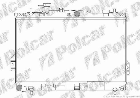 Polcar 403508-X - Радіатор, охолодження двигуна autozip.com.ua