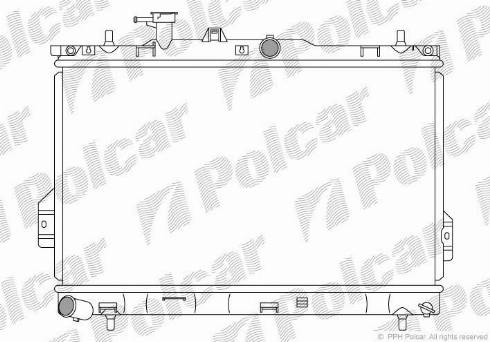 Polcar 403508 - Радіатор, охолодження двигуна autozip.com.ua