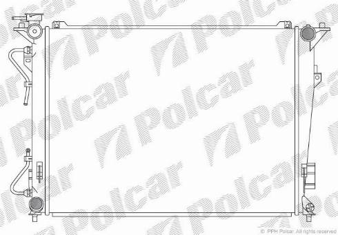 Polcar 402608-1 - Радіатор охолодження Hyundai Grandeur. Sonata KIA Magentis 2.0-3.3 01.05-12.15 autozip.com.ua